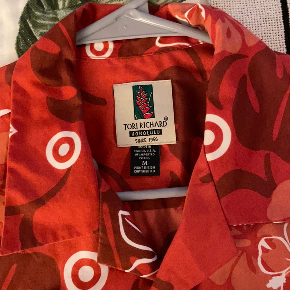 Hawaii Target employee uniform by Tori Richard